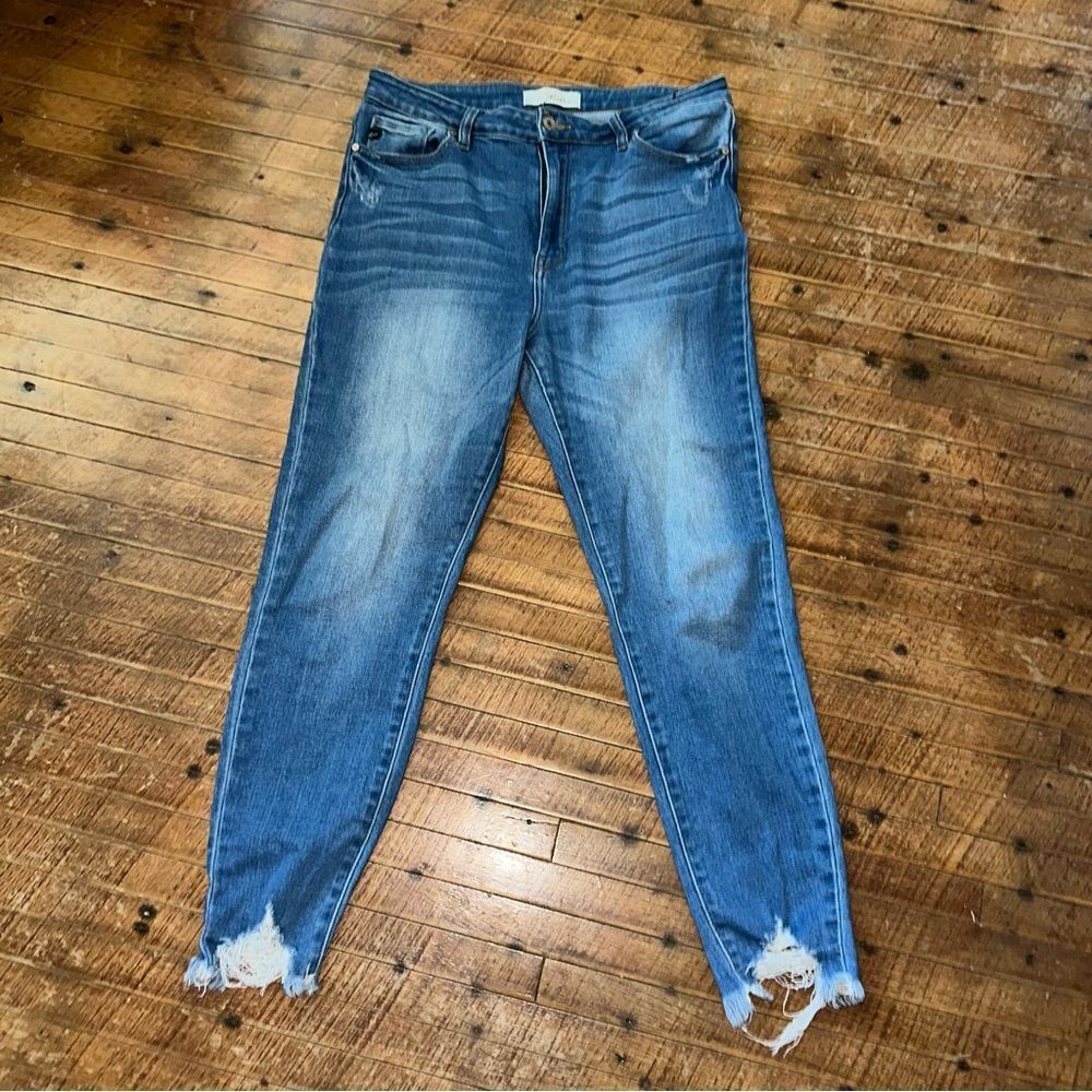 KanCan Light Blue Distressed Jeggings